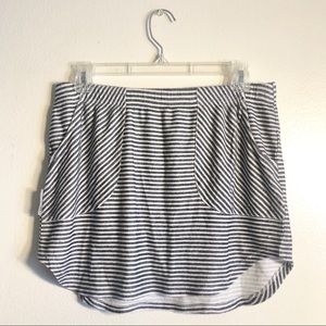 UGG Striped Terry Knit Mini Skirt Navy (M)